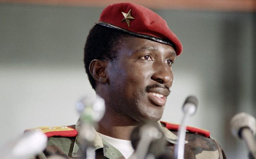 Le capitaine Thomas Sankara, alors président du Burkina Faso, le 2 septembre 1986 à Harare, au Zimbabwe afp.com - DOMINIQUE FAGET