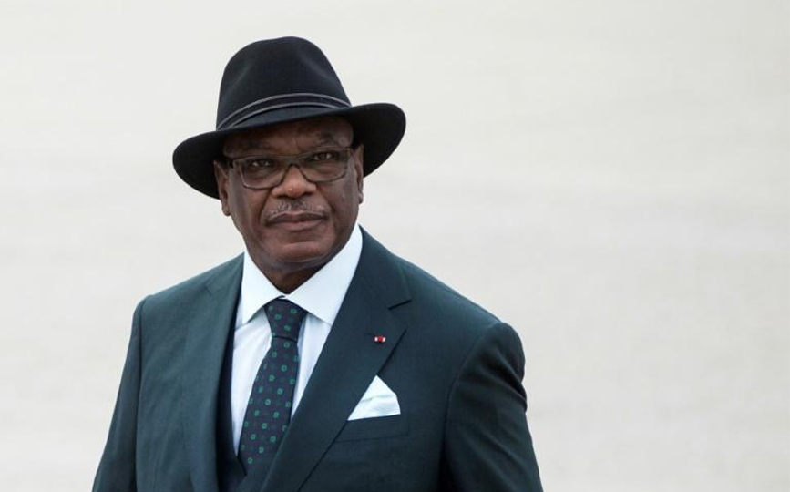 Ibrahim Boubacar Keita le 20 octobre 2015 lors d'une visite à Paris afp.com - ETIENNE LAURENT