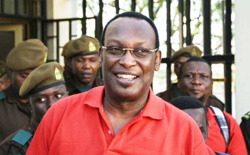 Freeman Mbowe à sa sortie de la haute cour de justice le 18 février 2022 à Dar es Salaam. afp.com - ERICKY BONIPHACE