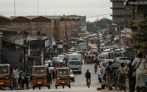 Une rue de Bujumbura, près du marché central, le 14 mars 2022 au Burundi afp.com - Yasuyoshi Chiba