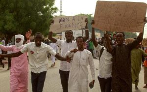 Manifestation contre la présence française au Tchad, le 14 mai 2022 à N'Djamena afp.com - -