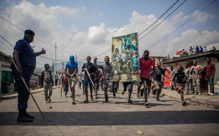 Manifestation anti-rwandaise à Goma, le 15 juin 2022 en RDC afp.com - Aubin Mukoni